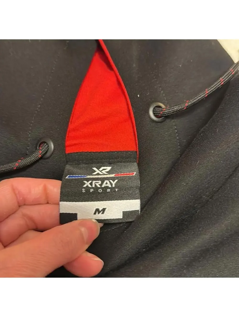 NWOT X Ray Sport Men's Medium Black Red Pullover Hoodie Soft Fleece Active - Picture 4 of 5